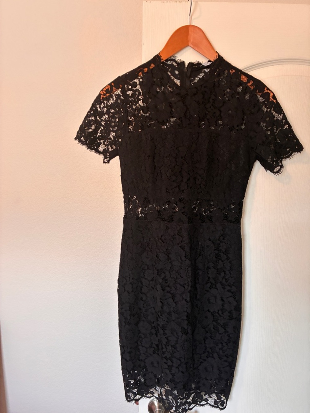 Fashion Nova Black Lace Midi Dress